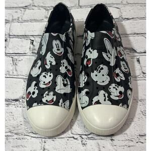 Disney Parks Native Mickey‎ Mouse Black Slip On Shoes Slides Unisex M8 W10
